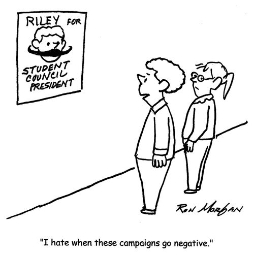 "I hate it when these campaigns go negative."