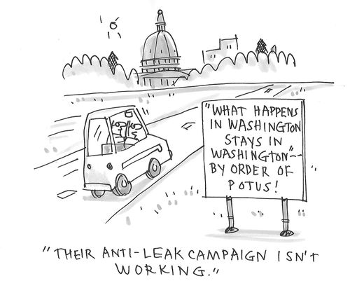 "Their anti-leak campaign isn't working."