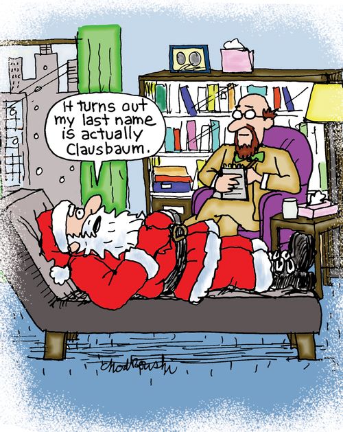 "It turns out my last name is actually Clausbaum."