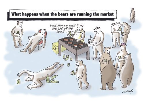 What happens when the bears are running the market.