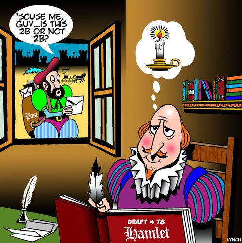 "'Scuse me, Guv. . . Is this 2B or not 2B?"