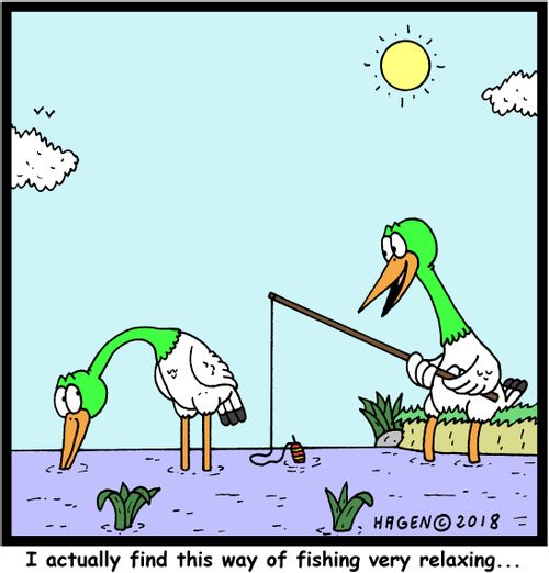 "I actually find this way of fishing very relaxing..."