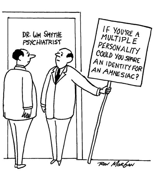 If you're a multiple  personality could you spare an identity for an amnesiac?