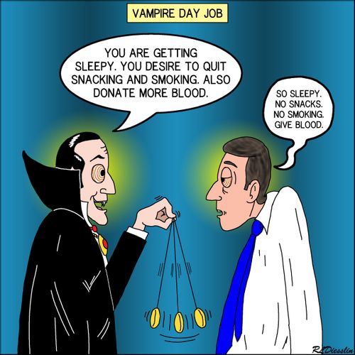 Vampire Day Job - Hypnotherapist