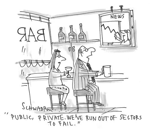 "Public, private. We've run out of sectors to fail."