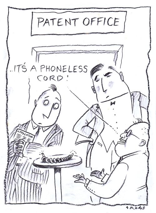 Patent Office: ". . . It's a phoneless cord."