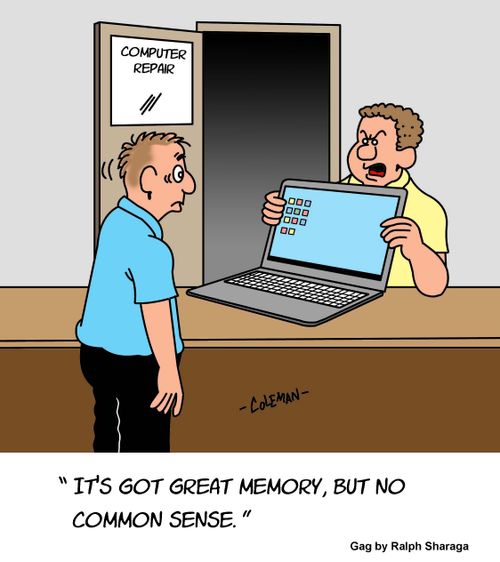 "It's got great memory, but no common sense."