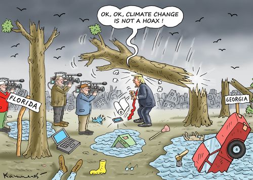 "Ok, ok, climate change is not a hoax!"