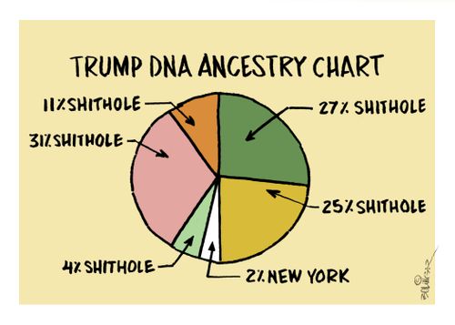 Trump's DNA Ancestry Chart