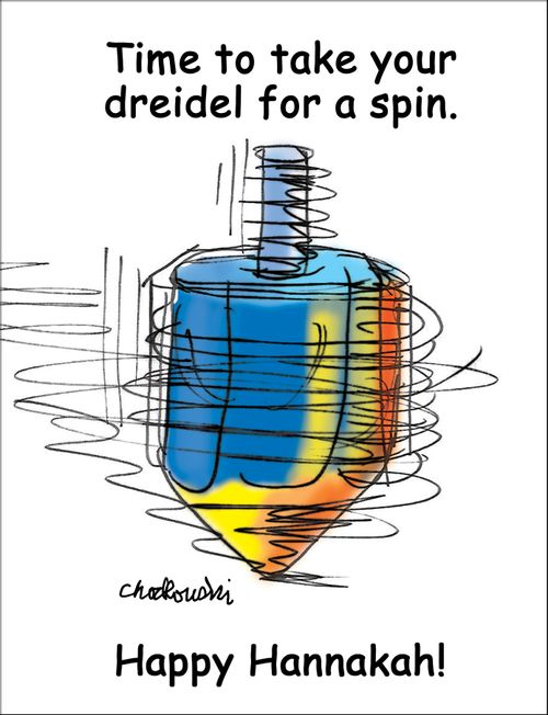 Time to take your dreidel for a spin.
