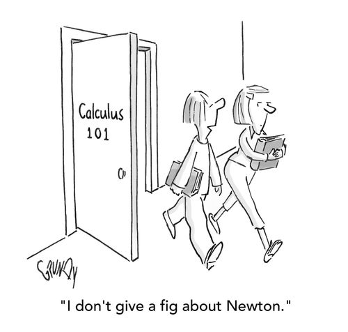 "I don't give a fig about Newton."