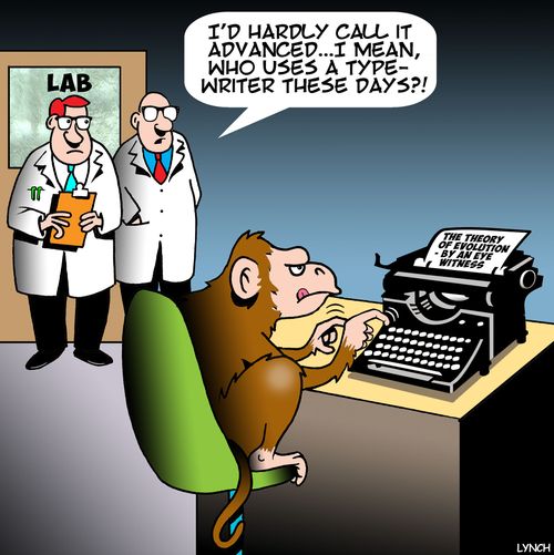 "I'd hardly call it advanced...I mean, who uses a type-writer these days?!"