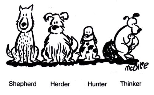 Shepherd, Herder, Hunter, Thinker.