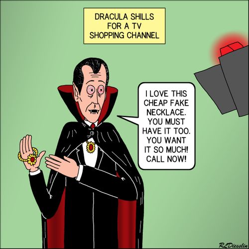Dracula Shills For A TV Shopping Channel