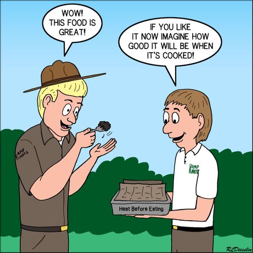 "If you like it now imagine how good it will be when it's cooked!"