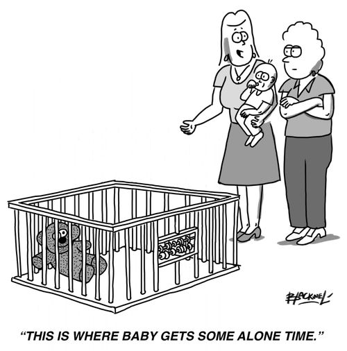 "This is where baby gets some alone time."
