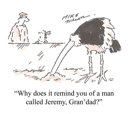 "Why does it remind you of a man called Jeremy, Gran'dad?"