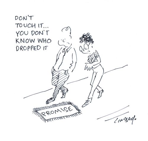 "Don't touch it... you don't know who dropped it."