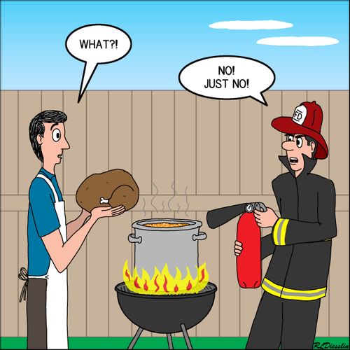 Turkey Fry on the Grill