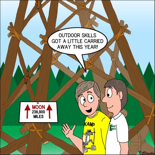 "Outdoor skills got a little carried away this year!"