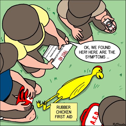 Rubber Chicken First Aid Training