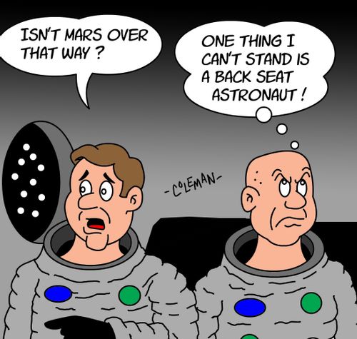 "Isn't Mars over that way?"