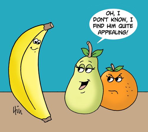"Oh, I don't know, I find him quite appealing!"
