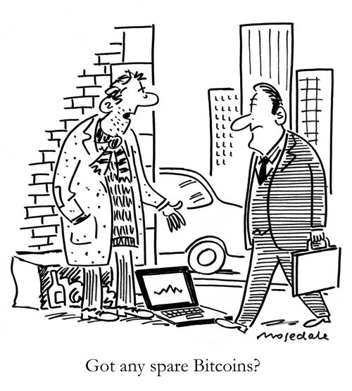 'Got any spare Bitcoins?'