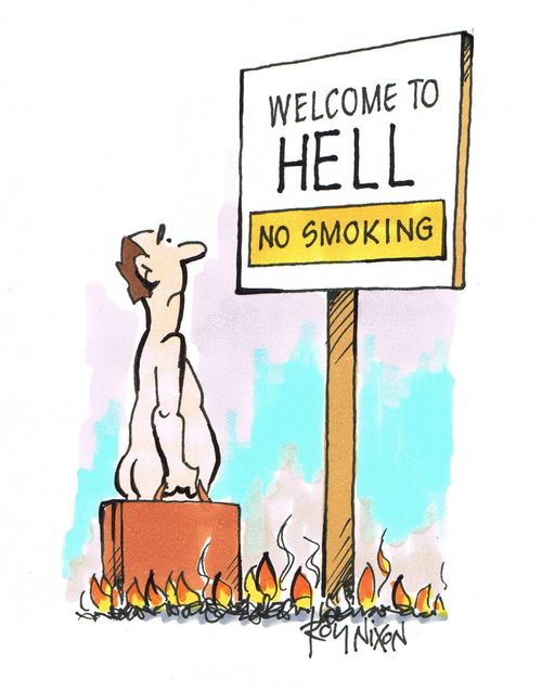 Welcome to Hell - No Smoking