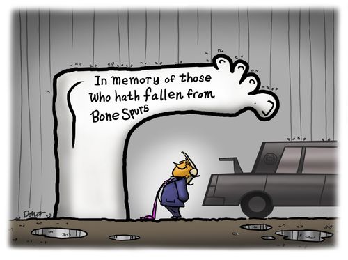 In memory of those who hath fallen from Bone Spurs