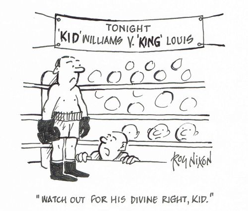 "Watch out for his divine right, Kid."