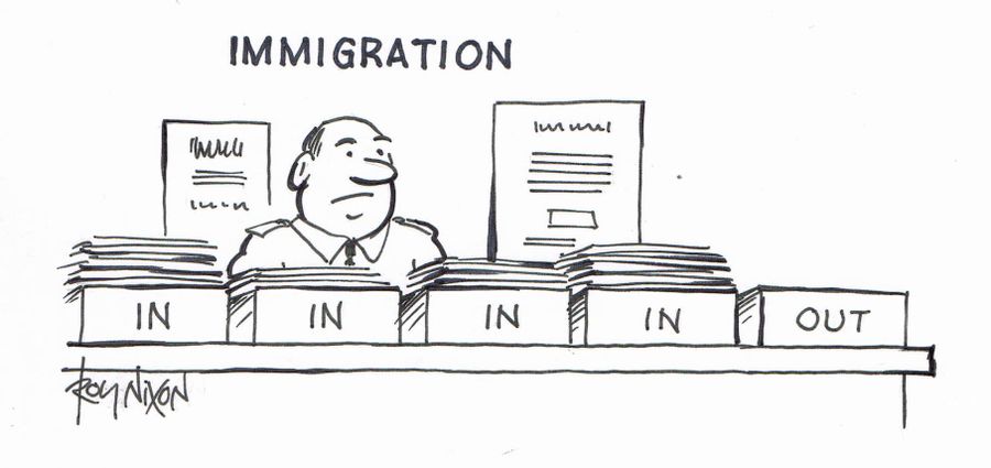 Immigration Desk Trays - In-In-In-In-Out