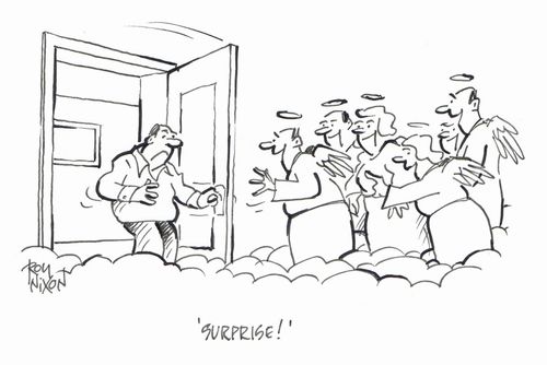 "Surprise!"