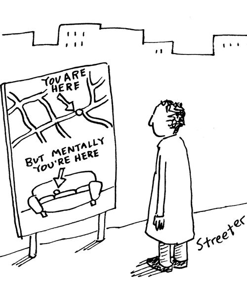 Map - You Are Here, but Mentally You're Here