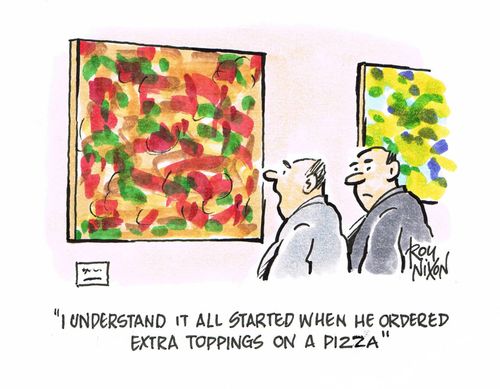 "I understand it all started when he ordered extra toppings on a pizza."