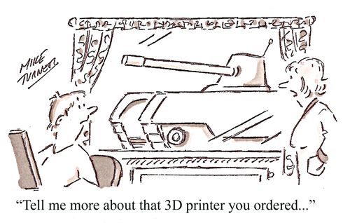 "Tell me more about that 3D printer you ordered..."