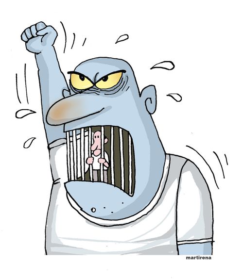 The contained anger