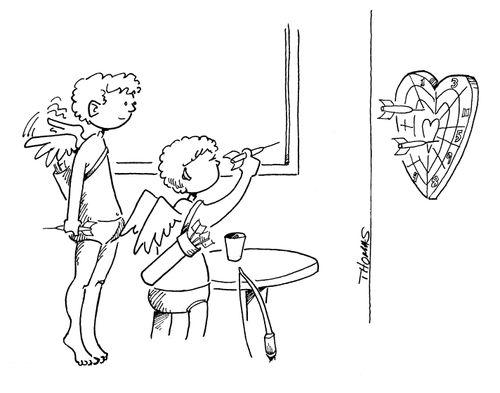 Cupid's Heart Dartboard