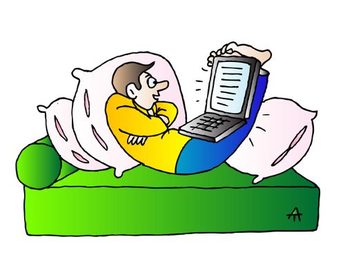 TV and man