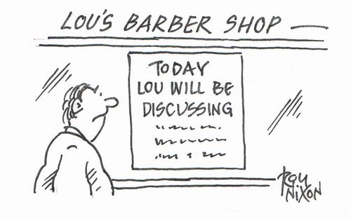 Lou's Barber Shop Discussions