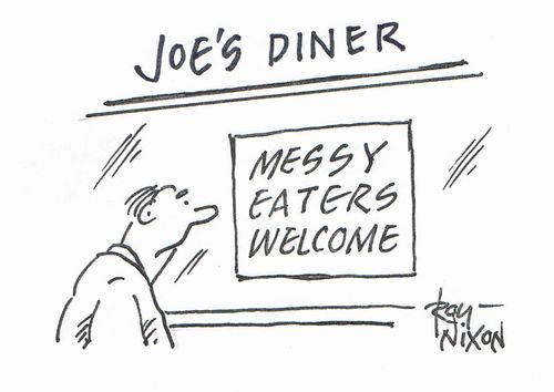 Joe's Diner - Messy Eaters Welcome 