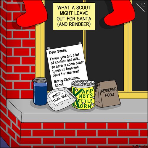 What A Scout Might Leave Out For Santa (And Reindeer)