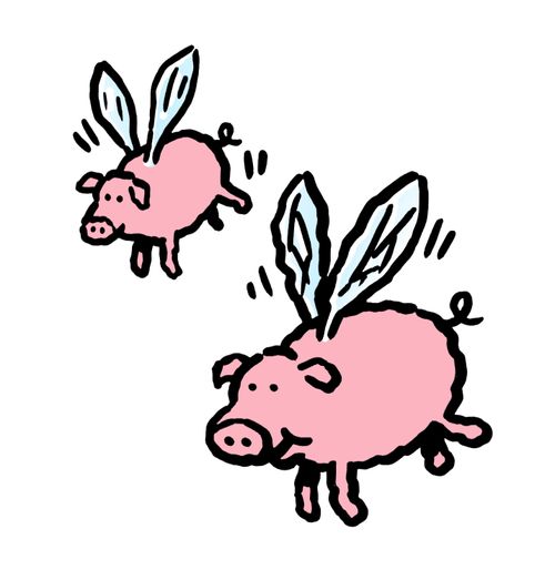 Flying pigs