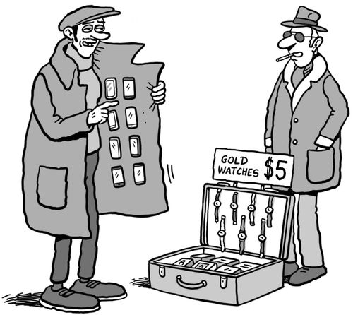 Two criminal street vendors 
