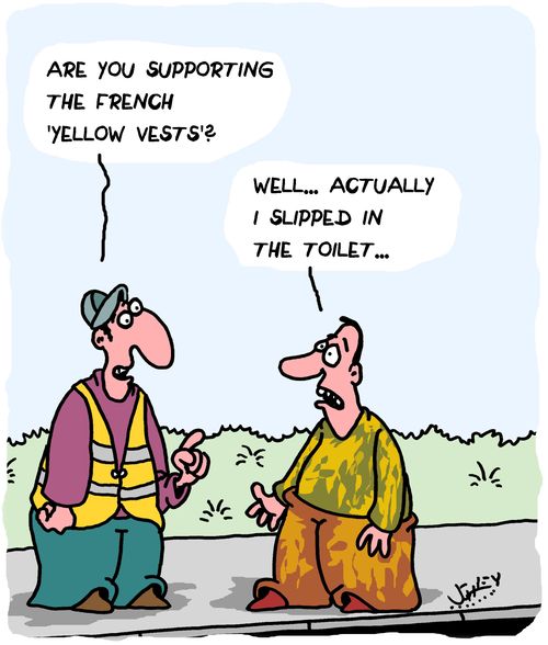 "Are you supporting the French 'Yellow vests'?"