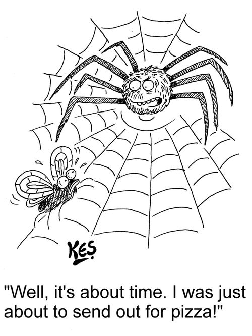 "Well, it's about time. I was just about to send out for pizza!"