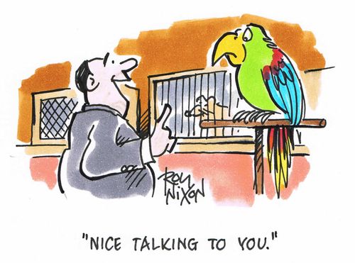 "Nice talking to you."