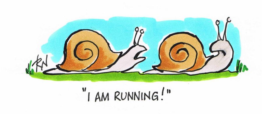 "I am running!"