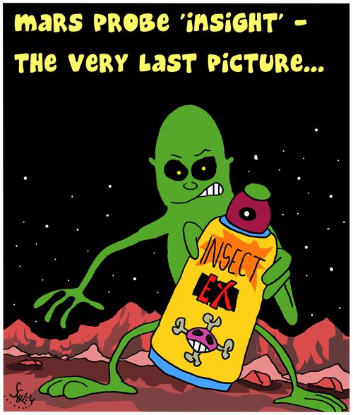 Mars Probe 'insight' - the very last picture...