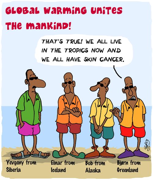 Global warming unites the mankind!